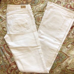 Paige flared white jeans